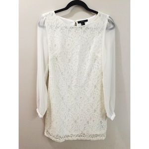 White Floral Lace Dress